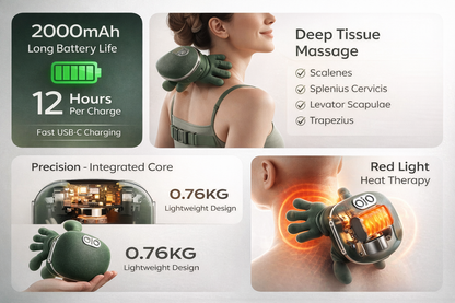 Neck Restore PRO™ 3-in-1 & Feels Like Real Hands – Deep Neck Relief in Minutes